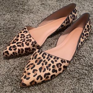 J. Crew leopard flats. NEVER WORN